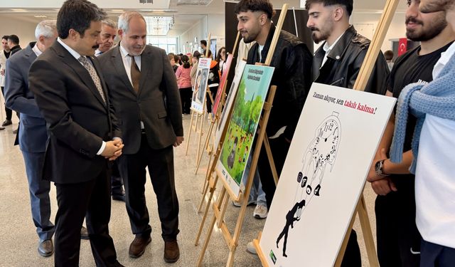 Yeşilay Kırşehir'de bağımlılıkla mücadele sergisi açtı