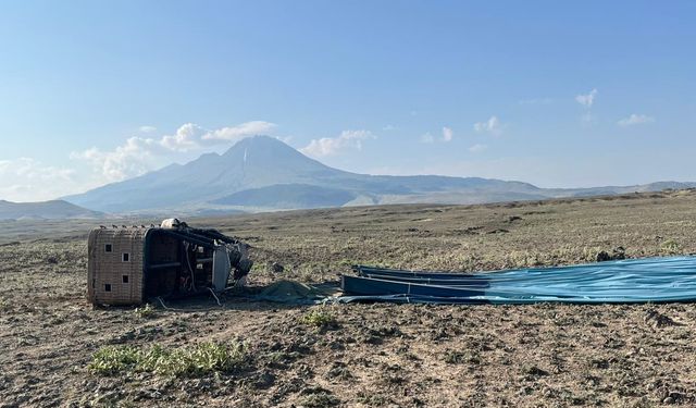 Aksaray'da sıcak hava balonu kazasında pilot hayatını kaybetti, 19 kişi yaralandı