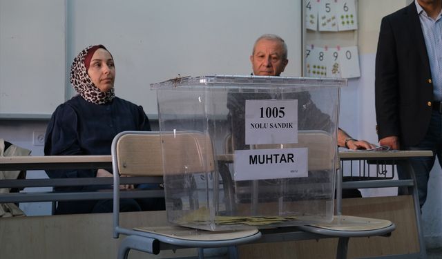 Çankırı'da seçmenler muhtarlık seçimi için sandığa gitti