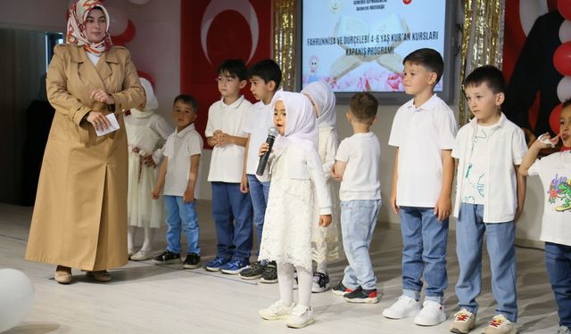 Gemerek'te 4-6 yaş Kur'an kursu öğrencilerine yönelik mezuniyet töreni düzenlendi