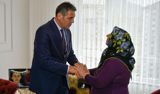 İl Emniyet Müdürü Atanur Aydın, şehit polis ailelerini ziyaret etti