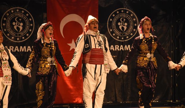 Karaman'da Halk Oyunları Yıldızlar Türkiye Şampiyonası yapıldı