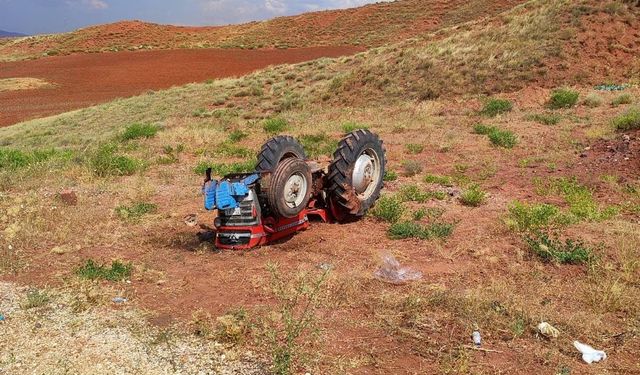 Kırıkkale'de traktörün devrilmesi sonucu sürücü öldü, eşi yaralandı