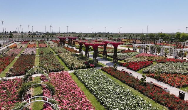 Konya'da 190 türün bulunduğu Karatay Mevlana Gül Parkı yeni sezonunu açtı