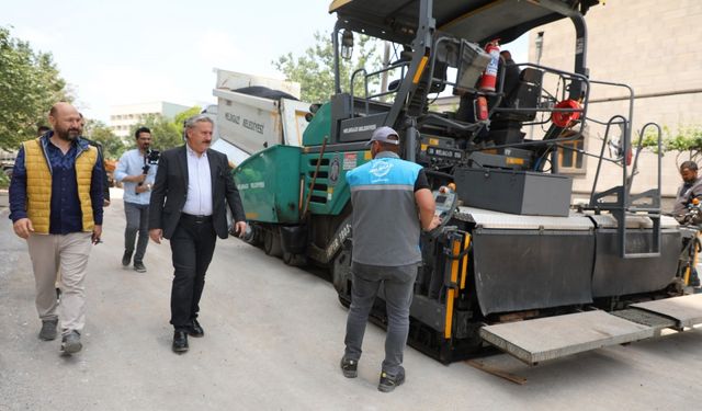 Melikgazi'de 17 bölgede yol çalışması başladı