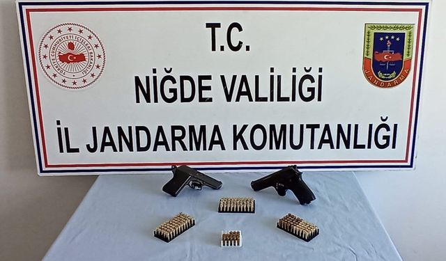 Niğde'de ruhsatsız silah operasyonunda bir şüpheli yakalandı