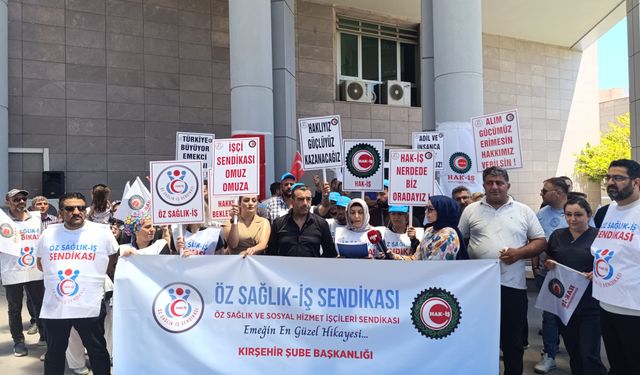 Öz Sağlık-İş Sendikası, işçilerin ücret ve özlük haklarının iyileştirilmesini talep etti