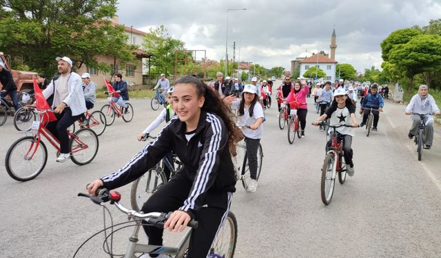 Sarıoğlan'da bisiklet etkinliği düzenlendi
