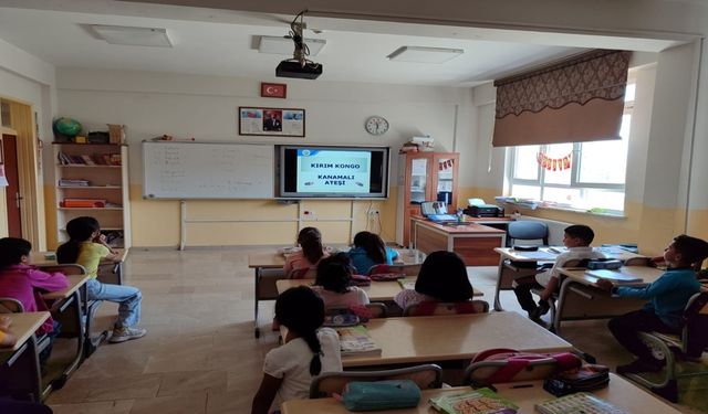 Ulaş'ta ilkokul öğrencileri KKKA hastalığına karşı bilgilendirildi