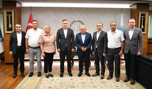 Başkan Büyükkılıç'a İl Milli Eğitim Müdürü Esen'den ziyaret