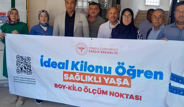 Karakeçili'de 1267 kişinin boy ve kilosu ölçüldü