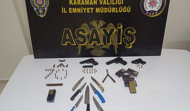 Karaman'da çeşitli suçlardan aranan 10 kişi yakalandı
