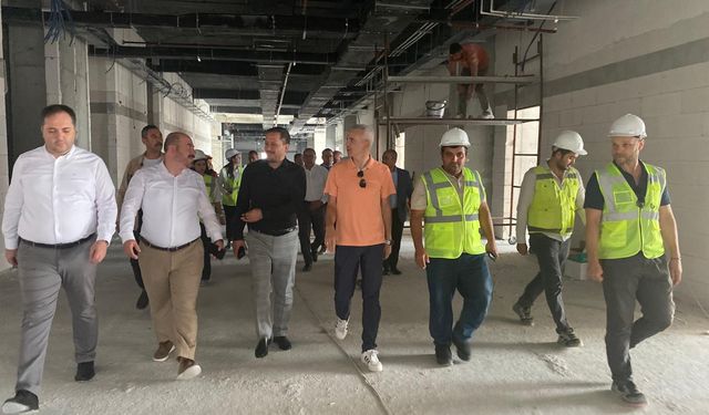 Karaman'da inşaatı devam eden kamu yatırımları incelendi
