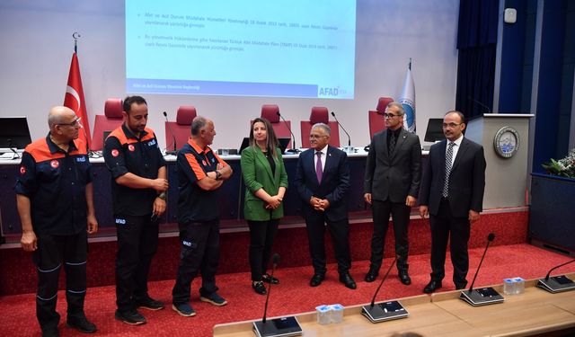 Kayseri'de belediye personellerine AFAD eğitim verdi