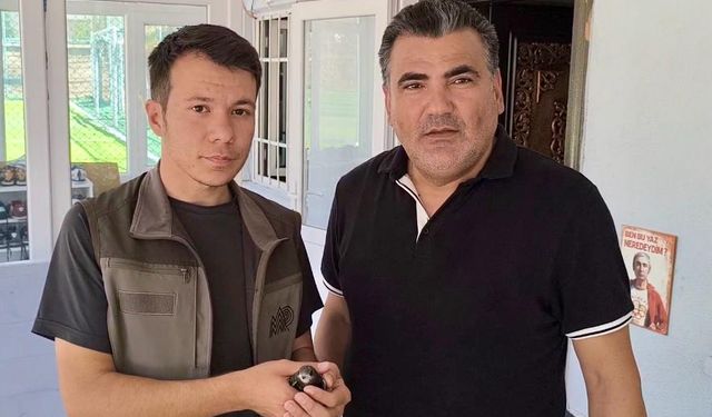 Kırşehir'de halı sahada bitkin halde ebabil kuşu bulundu