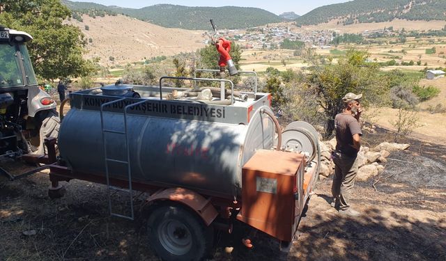 Konya'da çıkan yangın söndürüldü