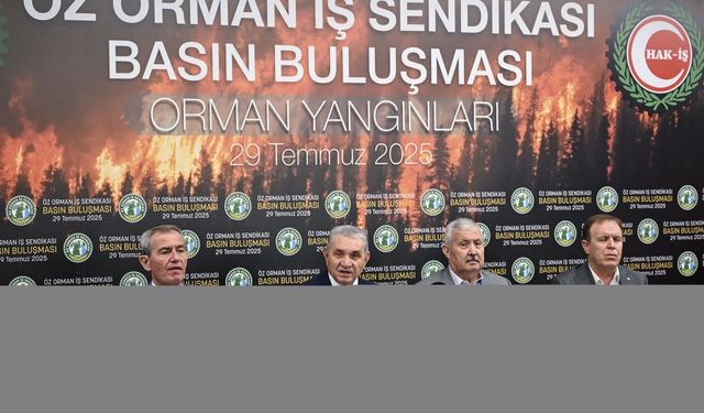 Öz Orman-İş Sendikası Genel Başkanı Aslan, basın toplantısı düzenledi: