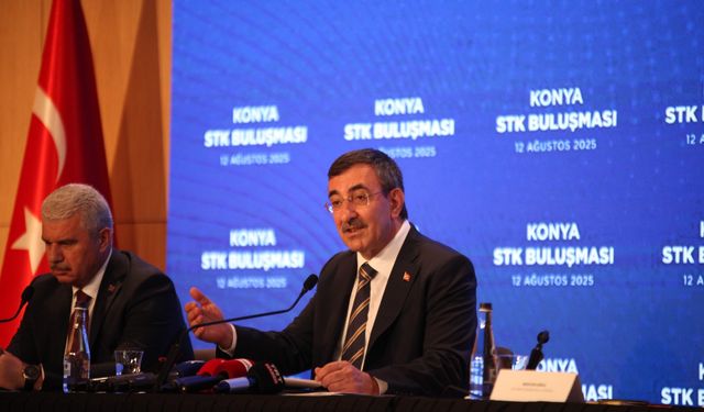 Cumhurbaşkanı Yardımcısı Yılmaz Konya'da STK temsilcileriyle bir araya geldi: