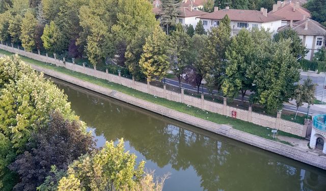 Eskişehir'de Porsuk Çayı'nın çevresindeki kirliliğe tepki