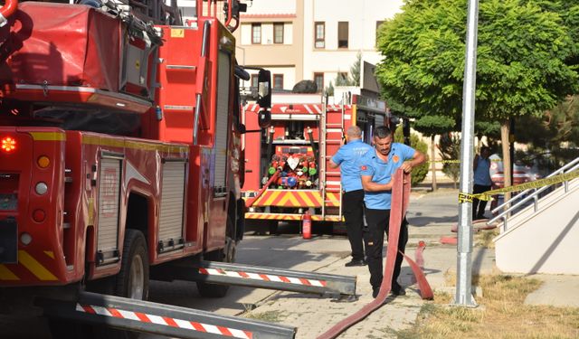 Karaman'da apartmanda çıkan yangın söndürüldü