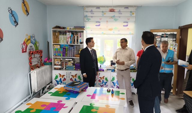 Karaman'da ilkokulun bakımı denetimli serbestlik yükümlüleri tarafından yapıldı