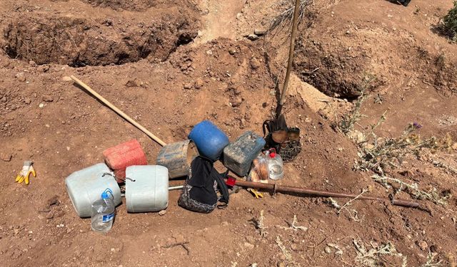 Kayseri'de kaçak kazı yapan 4 şüpheliye dronla suçüstü