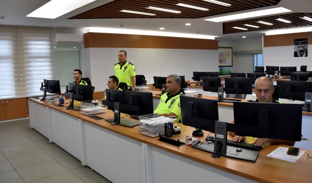Kırıkkale'de KGYS kameraları aracılığıyla motosiklet sürücüleri denetlendi