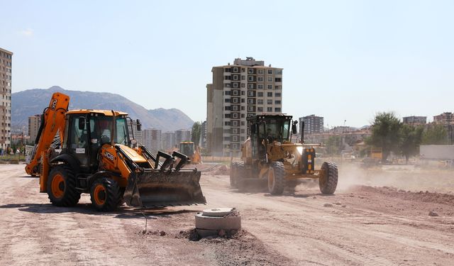 Kocasinan Belediyesinin Ali İhsan Alçı Bulvarı'ndaki çalışmaları sürüyor