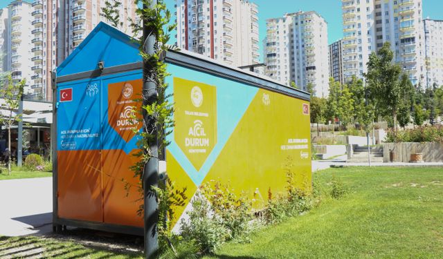 Parklara konulan 'acil durum konteynerleri' hayat kurtaracak