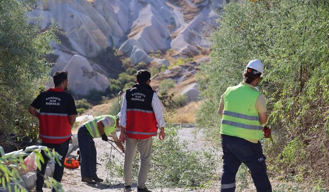Kapadokya'daki vadilerde doğal dokuya uyumlu çevre düzenleme çalışması başlatıldı
