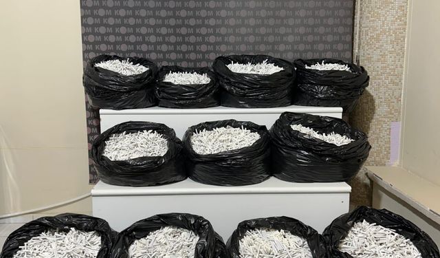 Kırıkkale'de 57 bin 340 makaron ele geçirildi