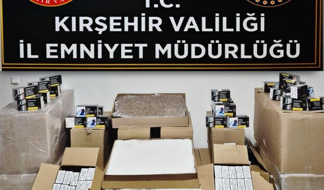 Kırşehir'de 264 bin makaron ele geçirildi