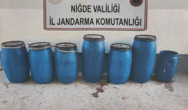 Niğde'de 920 litre kaçak içki ele geçirildi