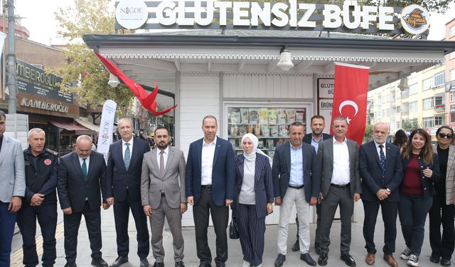 Niğde'de yapımı tamamlanan 'Glutensiz Büfe'nin açılışı yapıldı