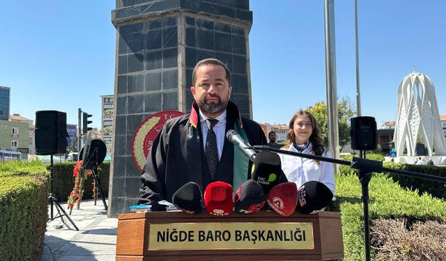 Niğde'de yeni adli yıl düzenlenen törenle başladı