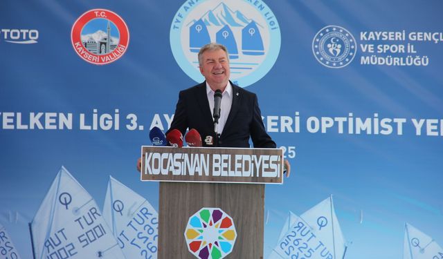 TYF Anadolu Yelken Ligi 3. Ayak Kayseri Optimist Yelken Yarışları'nın açılışı yapıldı