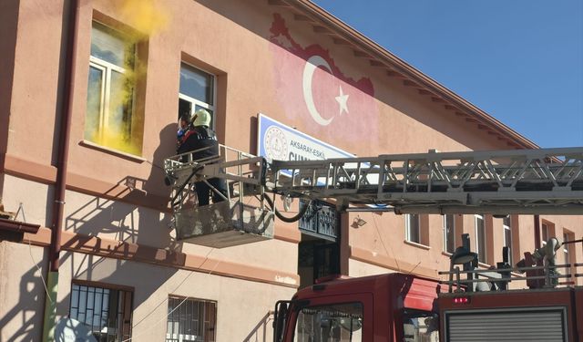 Aksaray okullarında afet tatbikatı gerçekleştirildi
