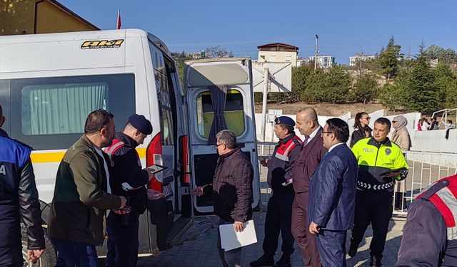 Bahşılı'da okul servisleri denetlendi
