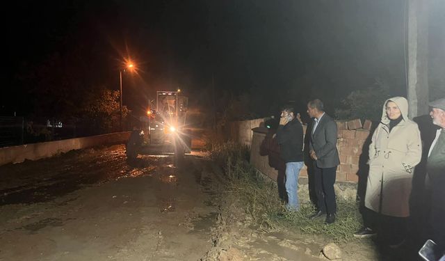 Bahşılı'da sağanak etkili oldu