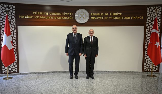 Bakan Şimşek, İsviçre Konfederasyonu Başkan Yardımcısı Parmelin ile bir araya geldi