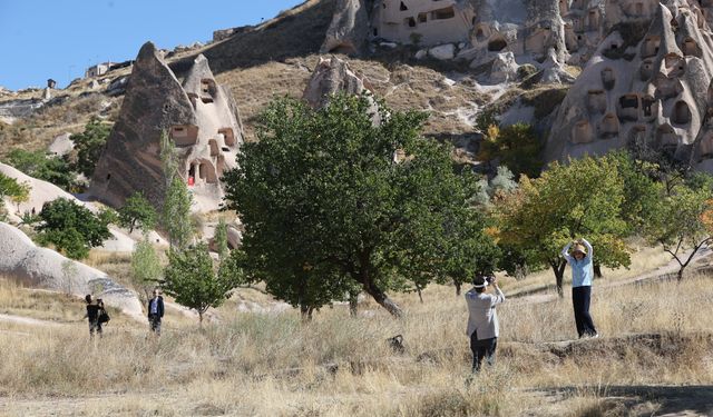 Çinli turistler 'Altın Hafta' tatilinde Kapadokya'yı hareketlendirdi