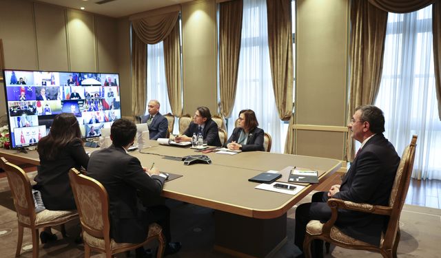 Cumhurbaşkanı Yardımcısı Yılmaz, Ukrayna konusundaki 'Gönüllüler Koalisyonu'nun Liderler Zirvesi'ne katıldı: