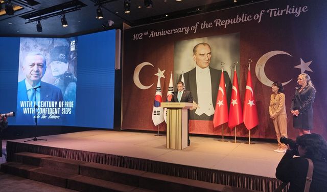 Güney Kore'nin başkenti Seul'de 29 Ekim Cumhuriyet Bayramı kutlandı