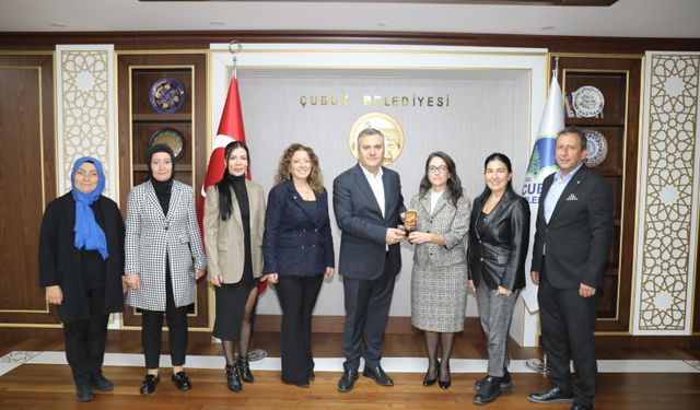Kadın girişimciler Çubuk'ta üretim merkezlerini ziyaret etti