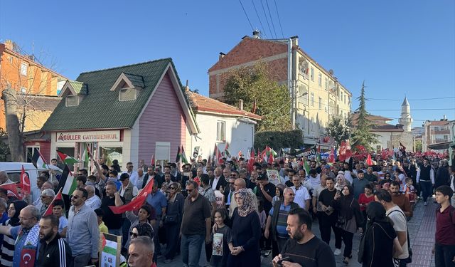 Karaman'da Filistin'e destek yürüyüşü düzenlendi
