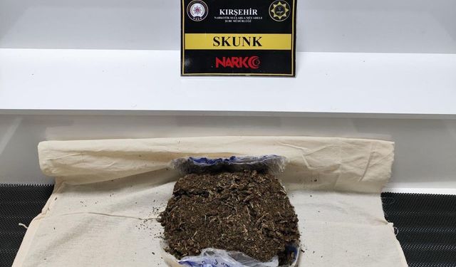 Kırşehir'de 1 kilo 600 gram uyuşturucu ele geçirildi