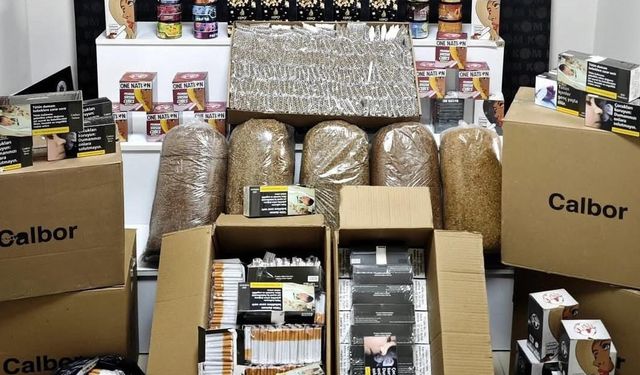 Kırşehir'de 70 bin makaron ve kaçak tütün ürünleri ele geçirildi