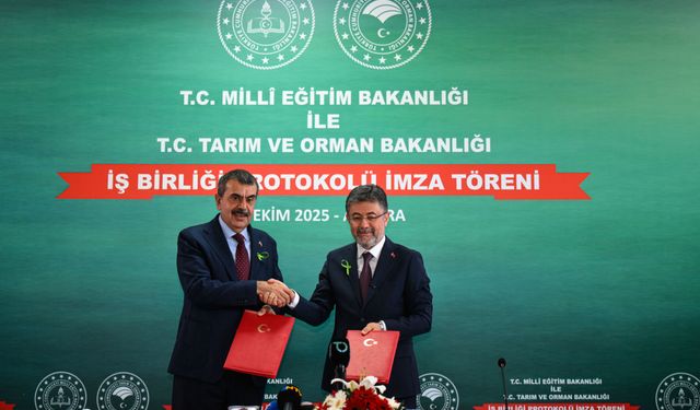 Milli Eğitim ile Tarım ve Orman bakanlıkları arasında 'çatı protokolü' imzalandı