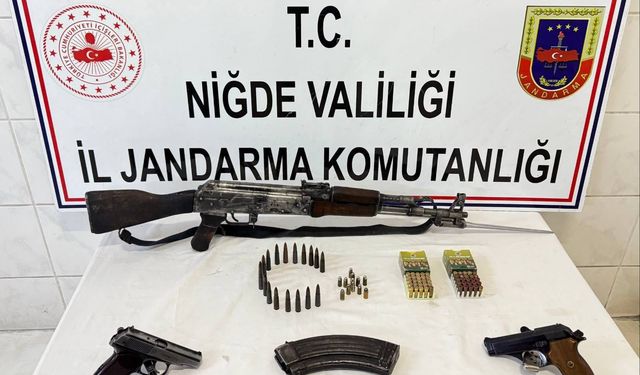 Niğde'de ruhsatsız silah operasyonunda bir şüpheli yakalandı