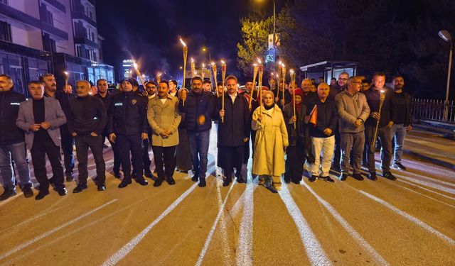 Orta'da fener alayı yürüyüşü gerçekleştirildi